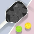 thumbnail image 3 of T700 Carbon Fiber Professional Pickleball Paddle Featuring Lightweight Cold-Pressed Carbon Frosted Surface and Foam Core, Set with 1 Paddle 2 Balls 1 Bag., 3 of 9
