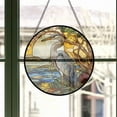thumbnail image 3 of Hanging Stained Glass for Windows Heron - Stained Glass for Windows Heron, Festival Gift Ornament, Year-Round Decorative Piece, Home Wall & Window Art, 3 of 6