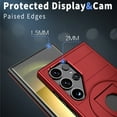 thumbnail image 5 of for Samsung Galaxy S25 Ultra Case, Frosted PC Compatible with MagSafe Built-in 360 Rotatable Invisible Kickstand Military Grade Protection Case for Samsung Galaxy S25 Ultra, Red, 5 of 6