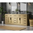 thumbnail image 3 of Elegant Kitchen and Bath Alden 84 inch Double Bathroom Vanity in Honey Brown, 3 of 10