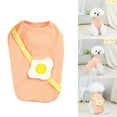 thumbnail image 2 of CICRKHB Dog Clothes Summer Thin Pet Clothing Cat Puppy Summer Pet Clothes Poached Egg Vest Clothes Pet Supplies Orange, 2 of 8