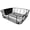 Black, variant on Better Houseware 2-Piece Dish Drainer, Stainless Steel