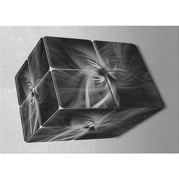 Ahgly Company Machine Washable Indoor Rectangle Transitional Gray Cloud Gray Area Rugs, 7' x 10'