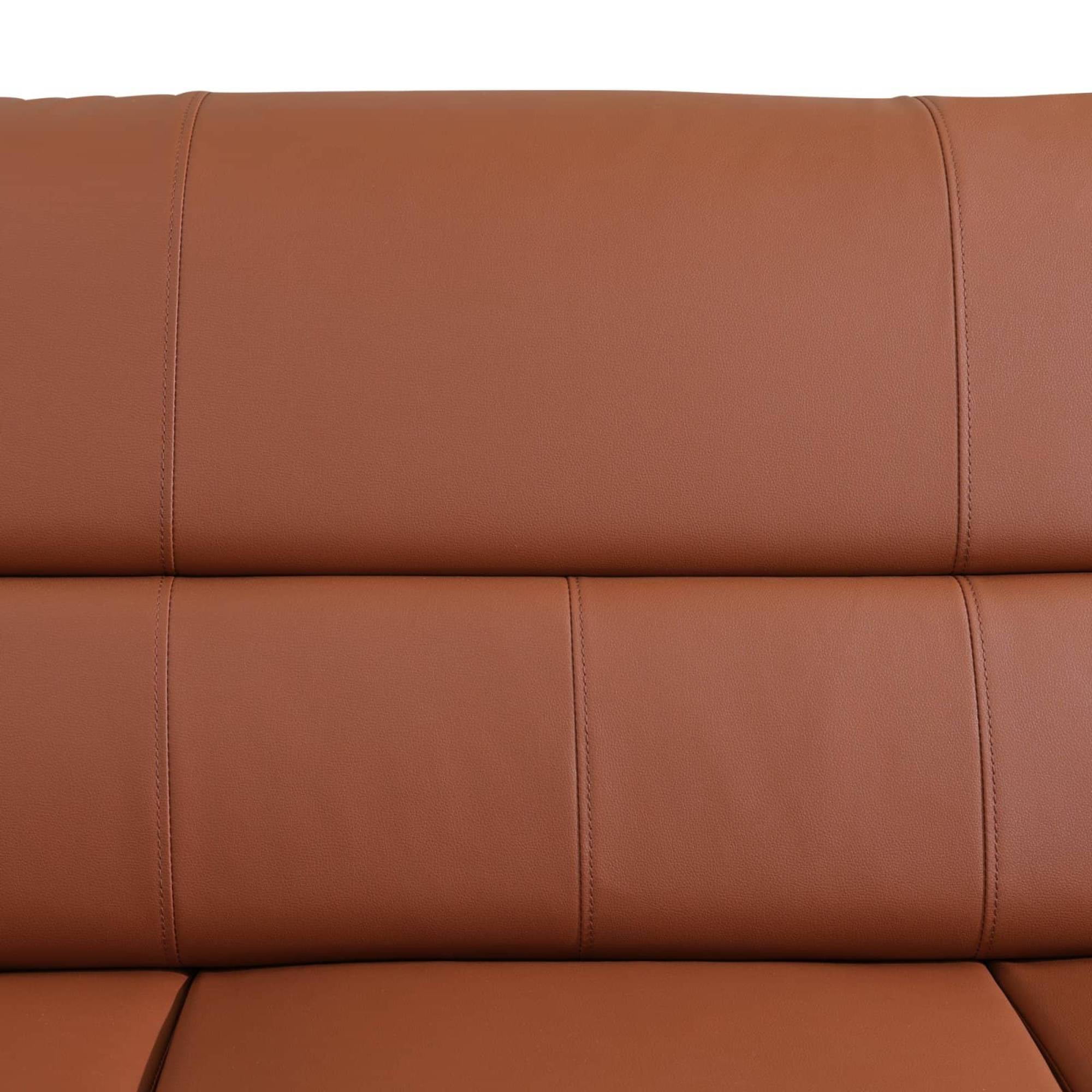 Trumanpick Leather Single Sofa Chair, Modern Comfy Sofa Couch for Living Room, Bedroom, Brown