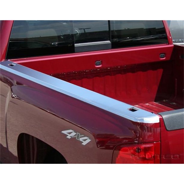Putco 59589 Bed Rail Cap For Chevrolet Silverado 1500, Polished