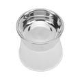 thumbnail image 4 of Cat Food Double Bowl, Neck Protective Cat Stainless Steel Bowl Separate Base Prevent Slipping Increased  For Dogs, 4 of 8
