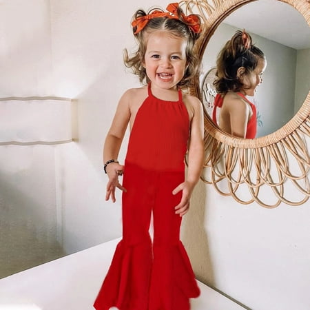 

Aayomet Baby Bodysuit Baby Bodysuit Baby Boy Girl Romper Long Sleeve Jumpsuit 100% Cotton Outfit Footless Coverall 3-24 Months Red 18 Months