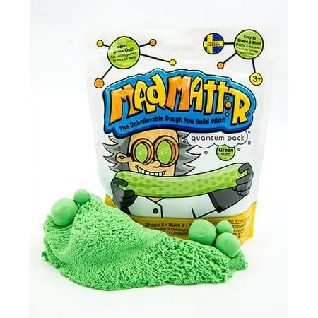 UPC: 7320582107007 | Mad Mattr Super-Soft Modeling Dough Compound That Never Dries Out by Relevant Play (Green 10oz)