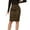 Green, variant on vigerkar Women Suede Leopard Pencil Skirt Knee Length High Waisted Cheetah Print Bodycon Midi Skirts Beige, S