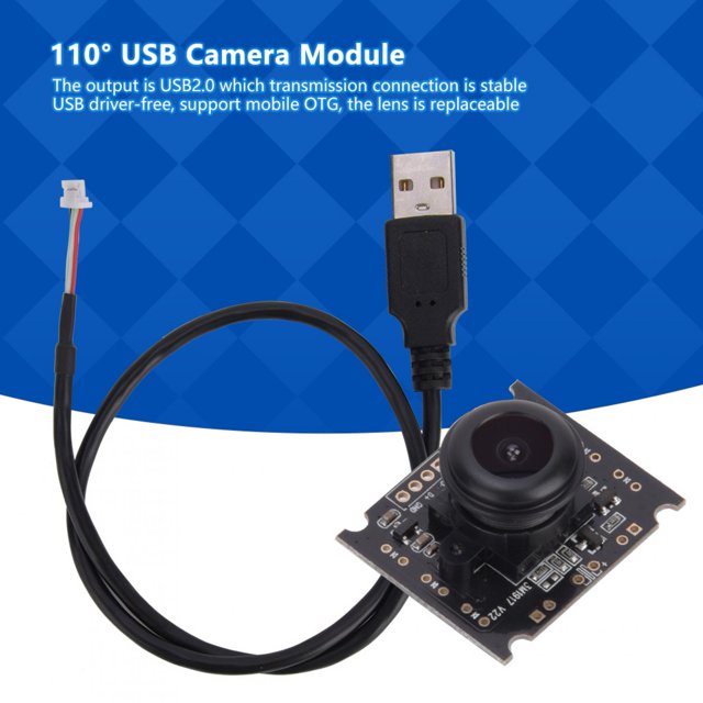 Dioche Module de Caméra Module de Caméra USB OV3660 Chip USB2.0 Sortie 2048 X 1536 15fps 110° Support Mobile OTG,OV3660 Module de Caméra USB
