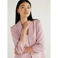thumbnail image 3 of Scoop Women's Scrunch Sleeve Crepe Blazer with Buttons, Sizes XS-XXL, 3 of 6