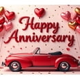 thumbnail image 4 of Colorful Happy Anniversary Banner with Balloons and Confetti Backdrop Background Decorations Party Supplies Photography Props Celebration Decor, 4 of 8