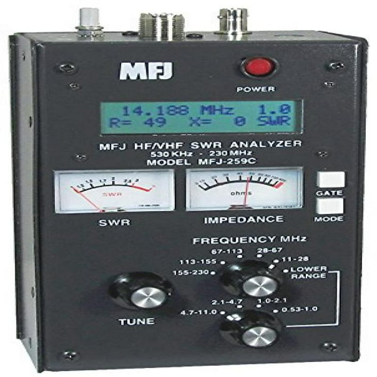 SWR Antenna Analyzer MFJ-259D HF VHF 0.53-230Mhz