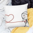 thumbnail image 2 of BANET My Heart Beats for You Pillowcases- Gifts for,for Him Gifts for Boyfriend,,Valentine’s Day Anniversary,for Him and Her, Doctor Gifts,His and Hers Gifts,Fiance Gifts White, 2 of 5