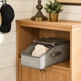 thumbnail image 4 of Organizador apilable para gorras de béisbol, caja de almacenamiento para sombreros con ventana transparente, contenedor de tela no tejida para armario, ideal para guardar gorras y sombreros., 4 of 7
