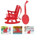 thumbnail image 4 of 2pcs Wooden Chair Hanging Ornament DIY Home Decor Mini Rocking Chair Pendant, 4 of 8