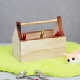 thumbnail image 2 of Caja de herramientas de madera Dollhouse Furniture en miniatura a escala 1:12, 2 of 3