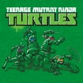 thumbnail image 2 of Men's Teenage Mutant Ninja Turtles Fight Scene Logo Graphic Tee Kelly Heather Small, 2 of 3