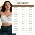 thumbnail image 5 of Women's Underwire Unlined Bra Minimizers Plus Size Full Coverage Bras - White 38D, 5 of 6