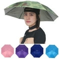 thumbnail image 1 of Cheers.US Foldable Anti-Rain Hands Free Umbrella Cap for Adults and Kids, Fishing Golf Gardening Sunshade Outdoor Headwear, 1 of 4