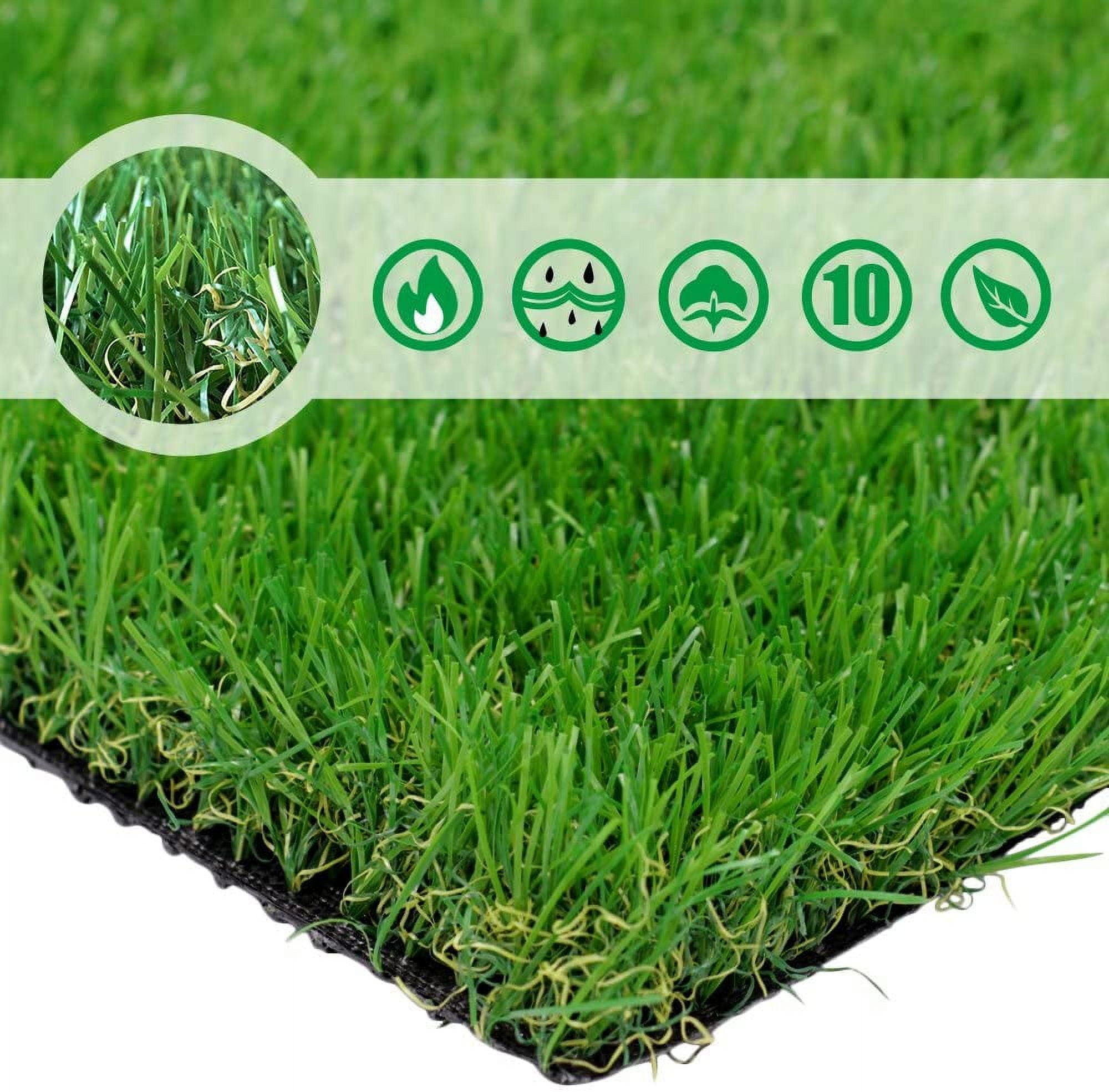 Somnr Thick Artificial Grass Pee Pad for Dogs, 3.94ft x 2.62ft, Indoor/Outdoor Potty Training Turf