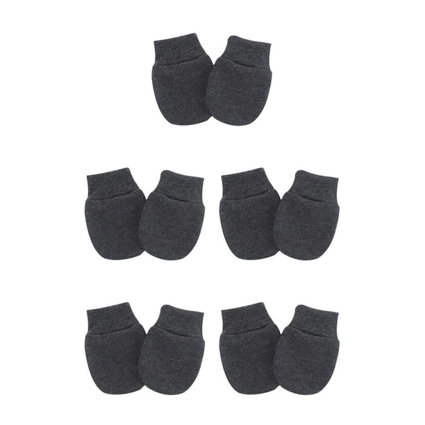 Manoplas para bebés Sonducket gris negro 5piezas