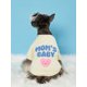 thumbnail image 2 of Debiesn 1pc Grey Pet Graphic Lettering Pink Heart Printed Warm Hoodless Sweatshirt For Cats And Dogs, 2 of 4