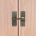 thumbnail image 1 of Minkissy 1Pcs Stainless Steel Square Sliding Door Guide Brown Locking for Homeowners Garden Doors, 1 of 6