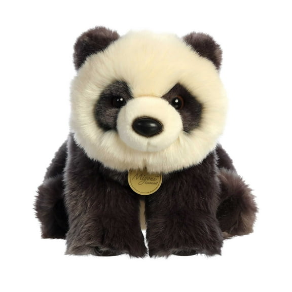 Aurora - Medium Black Miyoni - 11" Panda - Realistic Stuffed Animal