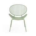 thumbnail image 6 of Hamdan Outdoor Modern 2 Seater Iron Chat Set, Matte Green, 6 of 10
