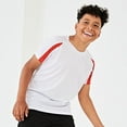 thumbnail image 3 of Just Cool Kids Big Boys Contrast Plain Sports T-Shirt, 3 of 4