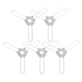 thumbnail image 1 of MOVTOTOP 5pcs Universal Recessed Lighting Spring Clips For Downlight Accessories Metal Lampshade Fixators Lamp Shade Diy Holders For Lamp Hardware And Lighting Fixtures, 1 of 5