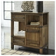 thumbnail image 2 of Signature Design by Ashley Roybeck Accent Storage Cabinet with Drawers and Shelves, Light Brown, 2 of 7