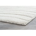 thumbnail image 5 of Contemporary 9x13 Area Rug Shag Thick (9'3'' x 12'6'') Stripe Cream, Cream Living Room Easy to Clean, 5 of 9