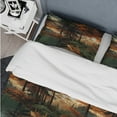 thumbnail image 5 of Designart "Rustic Forest Enclave" Green Floral Bedding Covert Set - Cottage Bed Set With 2 Shams, 5 of 6