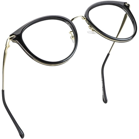 LifeArt Blue Light Blocking Glasses, Anti Eyestrain, Computer Reading Glasses, Gaming Glasses, TV Glasses for Women Men, Anti Glare (Black, +3.25 Magnification)