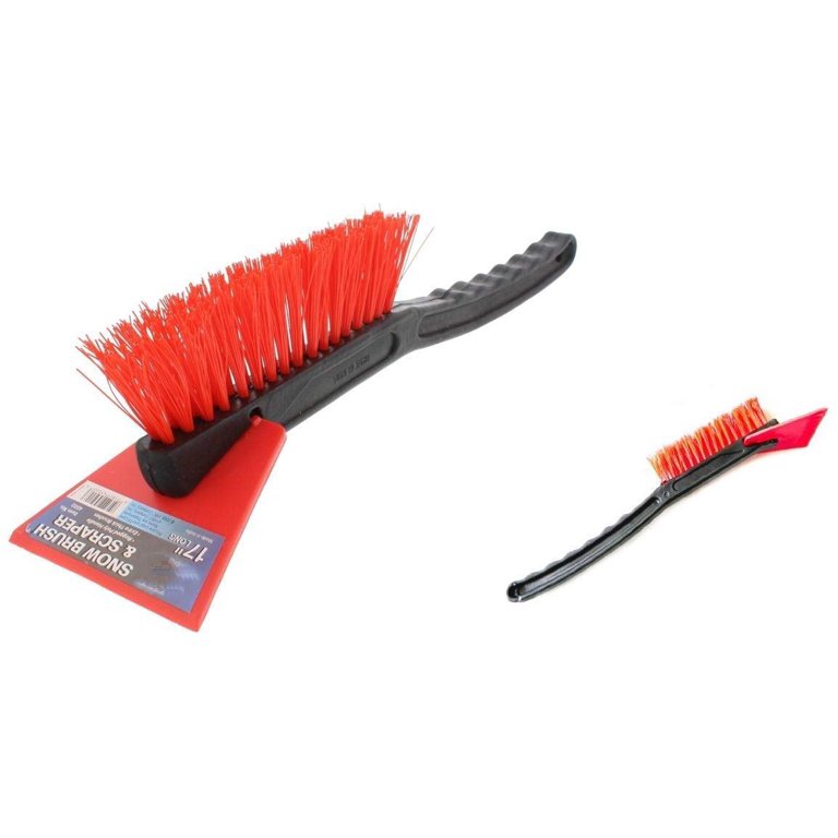 2 Pack Snow Brush & Ice Scraper 17" Long Snow Cleaner Auto Car  Value family Pack