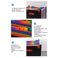 thumbnail image 3 of Organizador de archivos expandible carpeta de archivos expandible pestañas coloridas multiusos 24 bolsillos para la escuela para el hogar ANGGREK Otros, 3 of 8