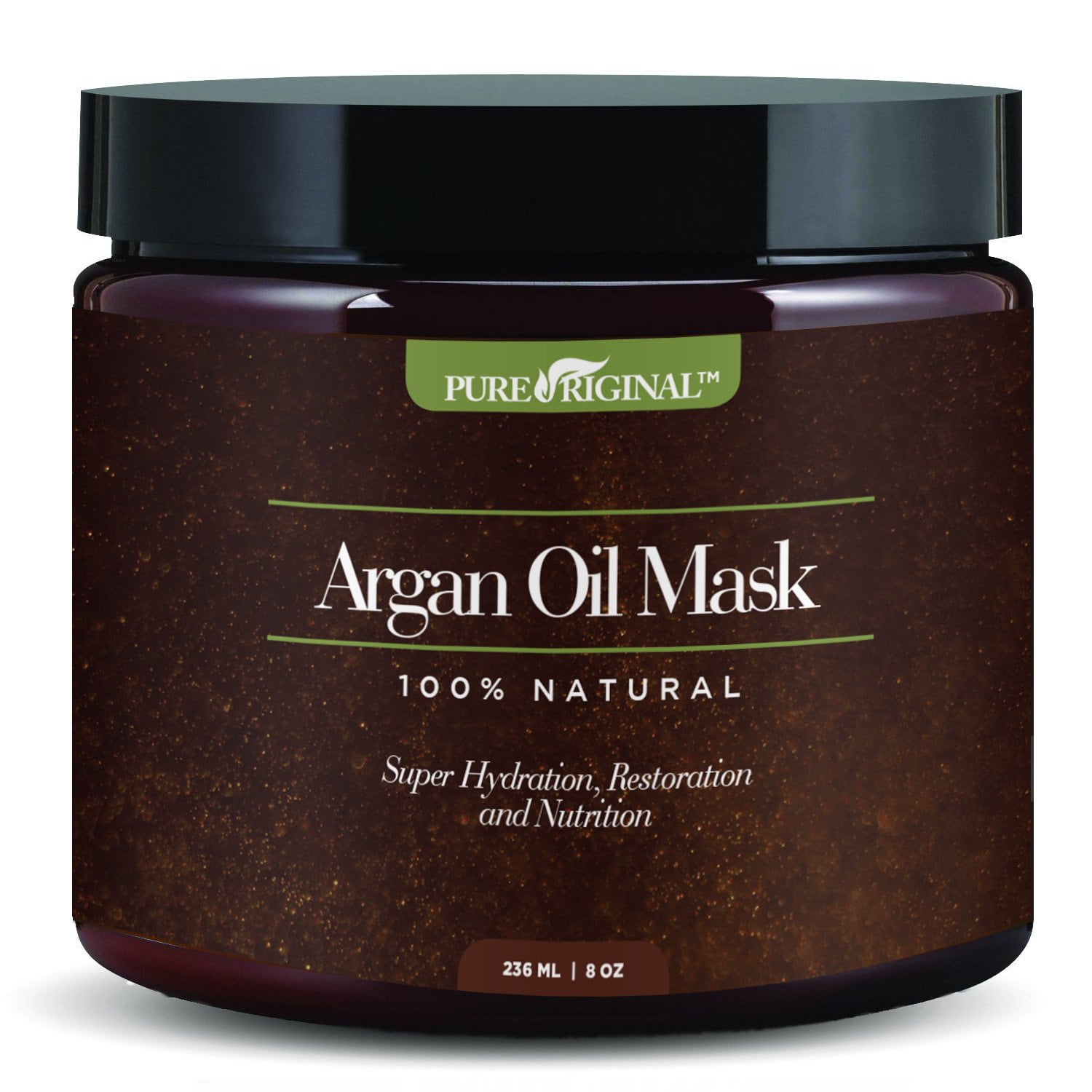 Pure Originals Argan Oil Hair Mask, Deep Conditioner 8 Oz,100% Organic Jojoba Oil, Aloe Vera & Keratin, Repair Dry, Damaged Or Color Treated Hair After Shampoo, Best For All Hair Types