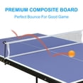 thumbnail image 2 of 4.5ft Table Tennis Table, Foldable & Portable Ping Pong Table Set with Net and 2 Paddles, Indoor Game Table for Kids and Adults, 2 of 7
