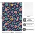 thumbnail image 2 of 2 Pcs Pioneer Flower Floral Print Pattern Kitchen Towels, Funny Microfiber Dish Towel Set, 18" X 26" Tea Towels, 2 of 6