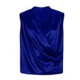 thumbnail image 4 of ZyeKqe Satin Tank Tops for Women Sleeveless Shirts Wrap V Neck Blouses Loose Fitting Dressy Casual Blouses, 4 of 6