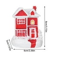 thumbnail image 2 of Christmas Decorations European Christmas Small Houses Resin Decorations Home Desktop Decoration, 2 of 5