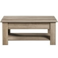 thumbnail image 2 of Yaheetech Table Basse à Plateau Relevable avec Compartiment Caché et Tablette Ouverte, Gris, 2 of 7