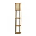 thumbnail image 1 of Lampadaire avec Étagères de Rangement Finition Bois Naturel, 1 of 1