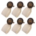 thumbnail image 1 of 6pcs Simple Cabinet Dresser Pull Handle Leather Pulls Drawer Door Pullers, 1 of 7