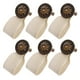 thumbnail image 1 of Tiradores de puerta de cajón con tiradores de cuero con tirador de tocador de armario simple de 6 piezas, 1 of 5
