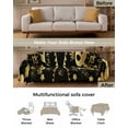 thumbnail image 3 of 18th Birthday Sofa Covers for 3 Cushion,Washable Couch Cover for Sectional Sofa Slipcovers with Tassel,Happy Birthday Cake Firework Ribbon Gold Black Loveseat Covers Futon Cover Throw Blanket 71x118, 3 of 8
