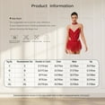 thumbnail image 5 of Sholeno Womens Sleeveless Tassel Fringe Latin Leotard Tango Chacha Bodysuit Figure Skating Dress Hot Pink M, 5 of 5