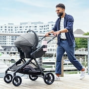 Evenflo Pivot Xpand Modular Travel System with LiteMax™ Infant Car Seat, Sabino Grey